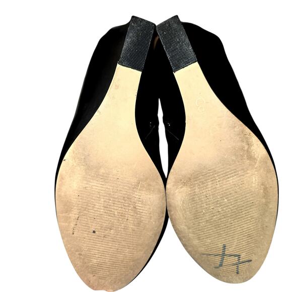 Calvin Klein 9 Black Women's Chelsea Ankle Boots 4 Inch Wedge Heel Shoe - Picture 8 of 11